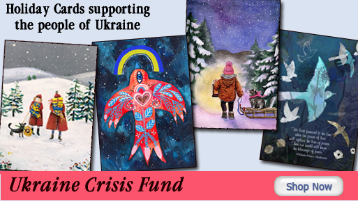 Cards supporting Ukraine Crisis Fund