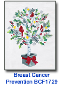Holiday Tree Christmas Card supporting Breast Cancer Prevention Partners