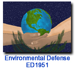 ED1951 Earth Care Charity Holiday Card Supporting Environmental Defense Fund