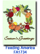 FA1734 Wreath of Plenty Holiday Card