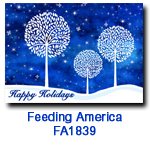 FA1839White Tree Trilogy charity Holiday Card 
