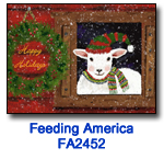 Baaaa charity holiday card supporting Feeding America