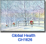 GH1626 Deck The Fence Holiday Card
