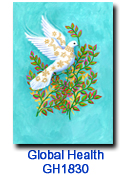 GH1830 Peace Dove Charity Holiday Card