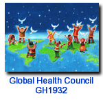 GH1932 Peace to All charity holiday card supporting Global Health Council