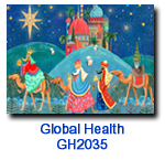 We Three Kings charity Christmas card supporting the Global Health Council