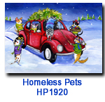 HP1920 Teamwork charity Christmas card supporting homeless pets