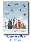 Temptation charity holiday card supporting Homeless Pets