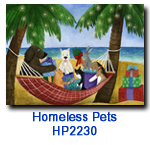 Beachy Holidays charity holiday card supporting Homeless Pets