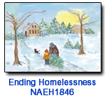 NAEH1846 Bringing Home the Tree holiday card