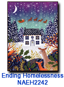 Night Before Christmas charity holiday card supporting National Alliance to End Homelessness