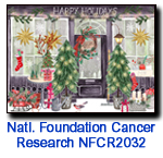 Charity holiday card supporting National Foundation for Cancer Research