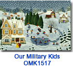 A Country Holiday charity card supporting Our Military Kids