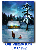 OMK1832 Almost Home charity Holiday Card