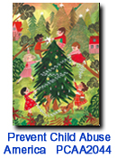 Let's Decorate charity holiday card supporting Prevent Child AbuseAmerica