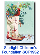 SCF1932 Snow Wellies charity holiday card