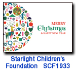 SCF1933 Holiday Icons charity Holiday card supporting the Starlight Children's Foundation