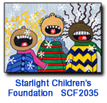 Catching Flakes charity holiday card supporting Starlight Children's Foundation