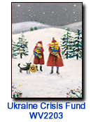 Gifts of Peace for Ukraine charity Christmas card supporting Ukraine Crisis Fund