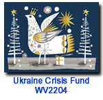 Starry Night charity holiday card supporting Ukraine Crisis Fund