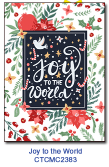 Joy to the World charity Holiday Card supporting Connecticut Children's 