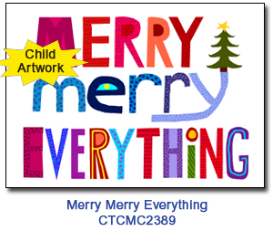 Merry Merry Everything charity holiday card supporting Connecticut Children's 