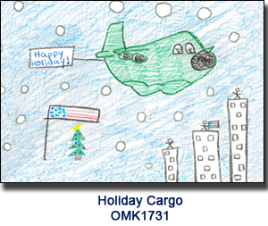 Holiday Cargo Christmas Card supporting Our Military Kids
