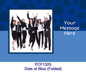 Dots of Blue Photo Card PC1325