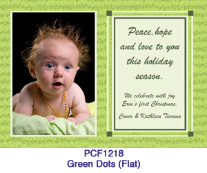 Green Dots Photo Card PCF1218
