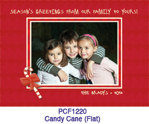 Candy Cane Photo Card PCF1220