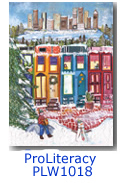 iterary city charity holiday card supporting ProLiteracy