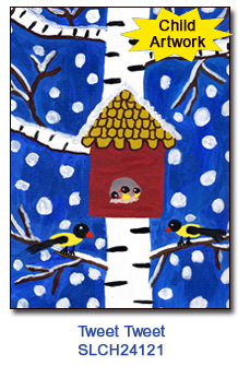 Tweet Tweet charity holiday card supporting St. Louis Children's Hospital