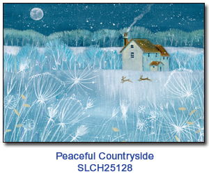Peaceful Countryside charity holiday Card supporting St. Louis Children's Hospital