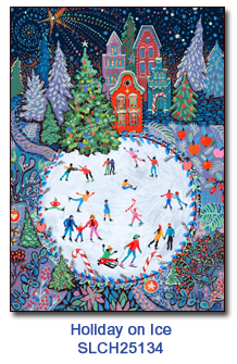Holiday on Ice charity Christmas card supporting St. Louis Children's Hospital